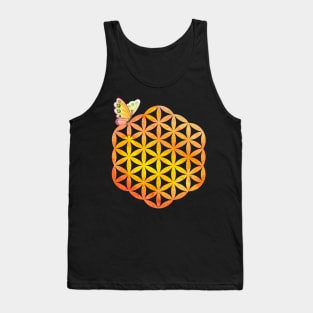 Flower of life, butterfly Tank Top